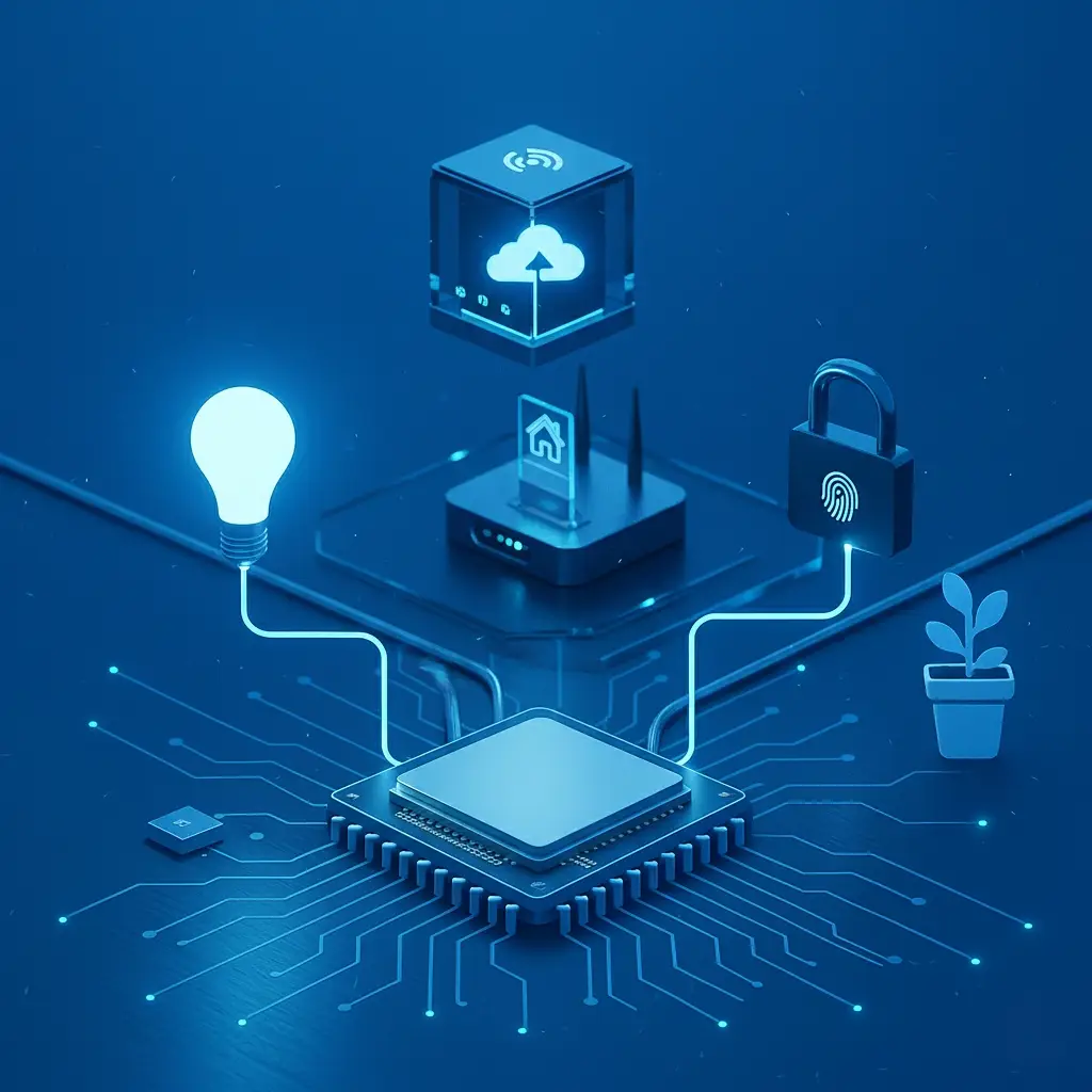 Realistic IoT chip with interconnections