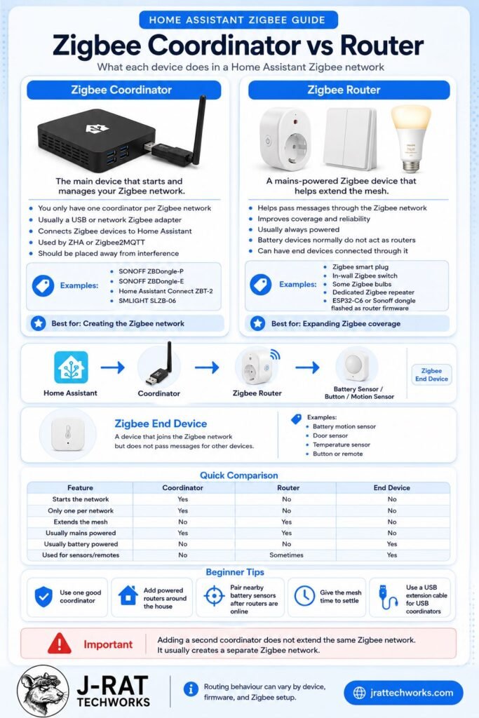 Zigbee Coordinator vs Router