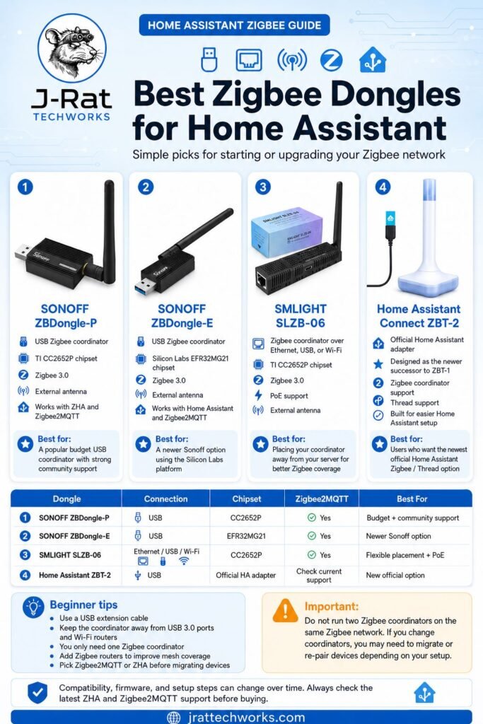 Best Zigbee Dongle for Home Assistant Infographic