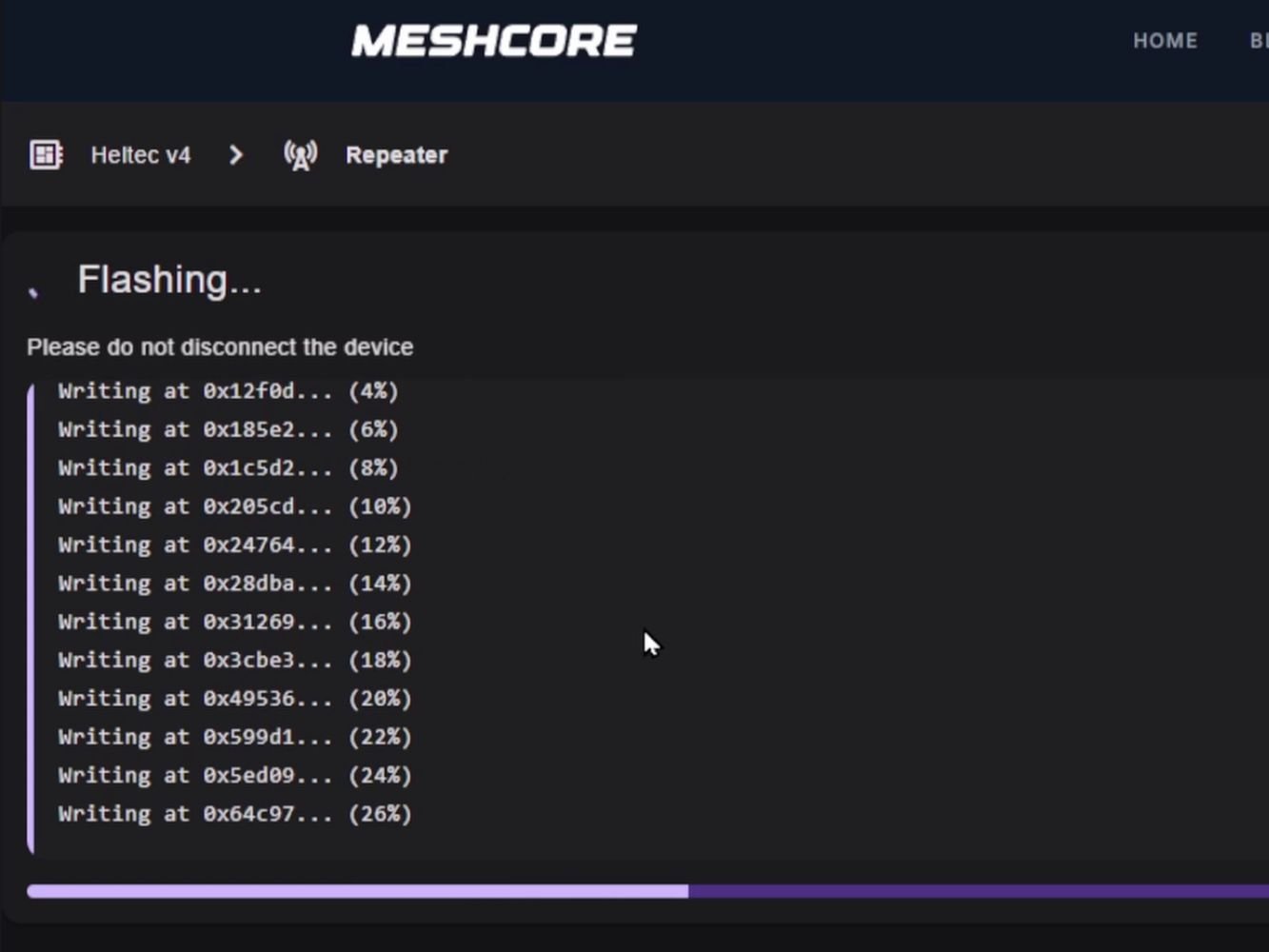 Meshcore Serial How to Flash and Set Up a MeshCore Repeater