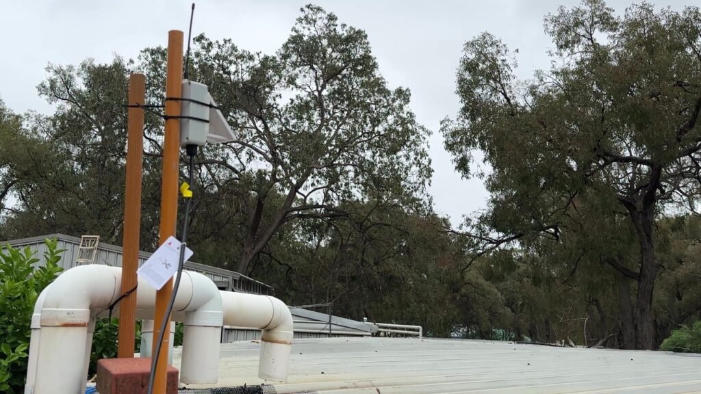 Lora Water Tank Sensor Mounted in Location Above water tank